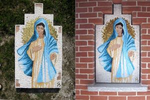 Vergine di Medjugorje per cappella privata a Castelnuovo Don Bosco (AT)