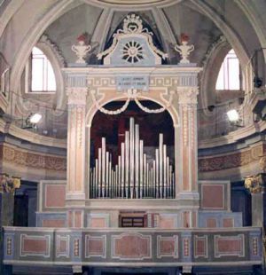 Restauro della cantoria e cassa dell'organo di Azeglio