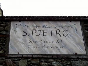 Scritta Chiesa Cimitero